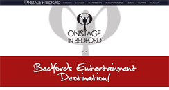 Desktop Screenshot of onstageinbedford.com