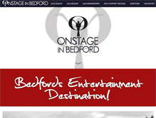 Tablet Screenshot of onstageinbedford.com